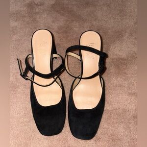 Franco Sarto Suede Block Heel